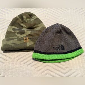 North Face and Carters Boys Knit Beanies